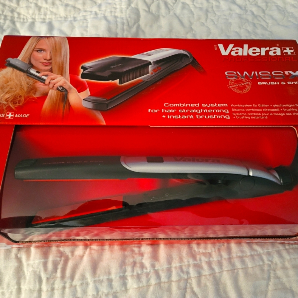 Brand new Valera professional Swiss X combined hair brush and shine tool